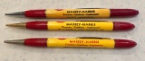 (3) MASSEY-HARRIS MECHANICAL PENCILS