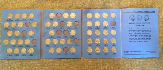 Whitman Album With Buffalo Nickel Collection -- 53 Total Coins