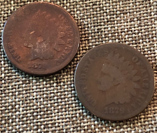 1879 United States Indian Head Cents