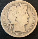 1902-O United States Barber Half Dollar