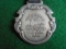 OLD JOHN DEERE ADVERTISING WATCH FOB WITH LEATHER
