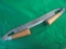GREAT OLD DRAW KNIFE WITH FOLDING HANDLES-LOOKS NEVER USED