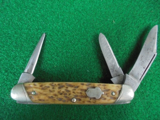 OLD REMINGTON NUMBER "R3413" THREE BLADE POCKET KNIFE-LIGHT WEAR