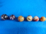 GROUP OF (6) OLD MARBLES-SEE PHOTO'S