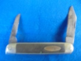 ODD TWO BLADE POCKET KNIFE WITH NEAT OUTSIDE DETAIL
