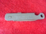 OLD MADISON NEBRASKA BOTTLE OPENER/KNIFE FROM A PHILLIPS 66 SERVICE STATION