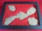 SOUTH DAKOTA NATIVE AMERICAN OR INDIAN SPEAR & ARROW POINTS-(5 IN COLLECTION & DISPLAY)