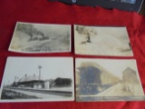 (4) RAILROAD RELATED RPPC'S-DALLAS S.D. TRAIN STATION, ETC