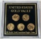 SET OF (5) 2006 $5 GOLD AMERICAN EAGLE COINS IN PLASTIC DISPLAY