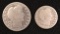 1903-S BARBER HALF DOLLAR & 1899 BARBER QUARTER