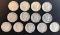 SET OF (13) MERCRUY DIMES