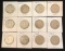 SET OF (12) FRANKLIN HALF DOLLARS