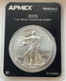 2015 AMERICAN SILVER EAGLE - 1 OZ. FINE SILVER