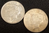 1922-D & 1922-S PEACE SILVER DOLLARS