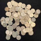 (100) SILVER ROOSEVELT DIMES