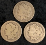 NEW ORLEANS MINT SILVER DOLLARS -- 1889-O, 1900-O, AND 1901-O