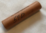 1957-D WHEAT CENT ROLL -- ORGINAL BANK WRAPPED ROLL