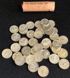 ROLL OF (40) WASHINGTON SILVER QUARTERS