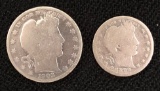 1903-S BARBER HALF DOLLAR & 1899 BARBER QUARTER