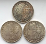 THREE US MORGAN DOLLARS -- 1921 & 1921-D