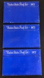 SET OF (3) 1972 UNITED STATES PROOF SETS