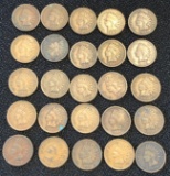 (25) MIXED DATE INDIAN HEAD CENTS