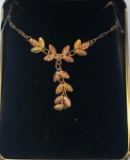10K BLACK HILLS GOLD NECKLACE - FEATURING LEAVES