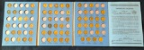 PARTIALLY COMPLETE LINCOLN WHEAT CENT ALBUM (1909-1940) -- 59 COINS INSIDE