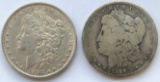 1890-O & 1898 MORGAN SILVER DOLLARS