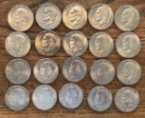 SET OF (20) 1976 BICENTENNICAL EISHENHOWER $1.00 COINS