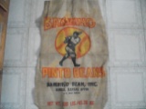 VINTAGE ADVERTISING SACK--