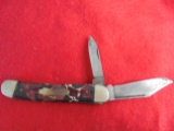 OLD TWO BLADE POCKET KNIFE WITH NO MARK