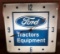 FORD TRACTORS & EQUIPMENT ADVERTISING LIGHTED CLOCK