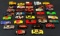 LOT OF (36) VARIOUS TOY 1/64 CARS -- MATCHBOX & HOTWHEELS