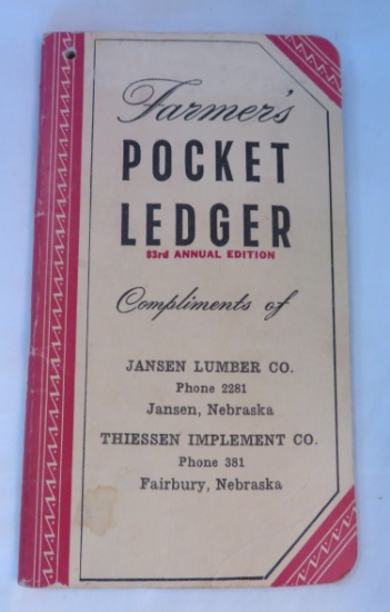 JANSEN LUMBER CO. - THIESSEN, IMPL - JANSEN & FAIRBURY, NEBRASKA