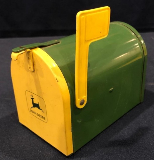 JOHN DEERE MINTAURE METAL MAIL BOX - COIN BANK