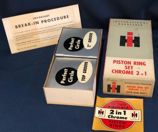 IH PISTON RING SET - NEW OLD STOCK