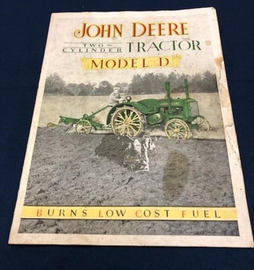 JOHN DEERE MODEL D TRACTOR BROCHURE