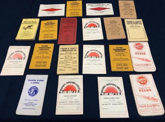 (20) OLD ADVERTISING POCKET NOTEBOOKS