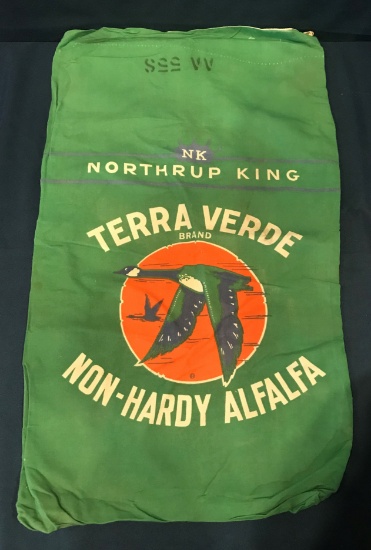 NORTHRUP KING TERRA VERDE BRAND NON-HARDY ALFALFA SEED SACK