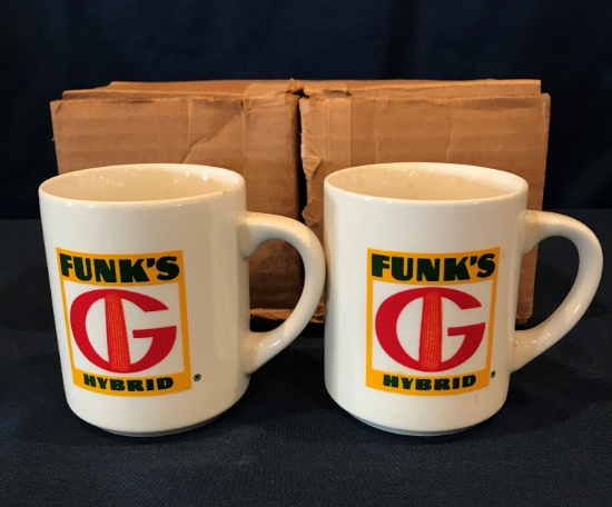 LOT OF (2) FUNKS G HYBRIDS COFFEE MUGS