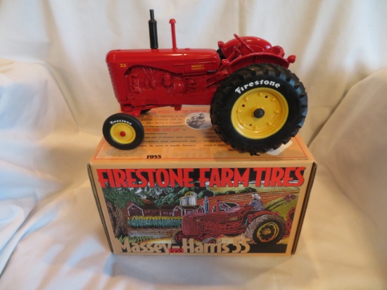 FIRESTONE FARM TIRES - MASSEY HARRIS 55 TRACTOR