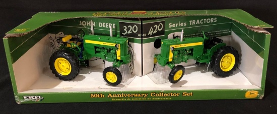 JOHN DEERE 320 & 420 TRACTORS "50TH ANNIVERSARY COLLECTOR SET" - NEW IN BOX