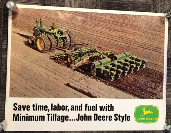 1967 JOHN DEERE DEALERSHIP ADVERTISING POSTER - FEATURING JD 5020