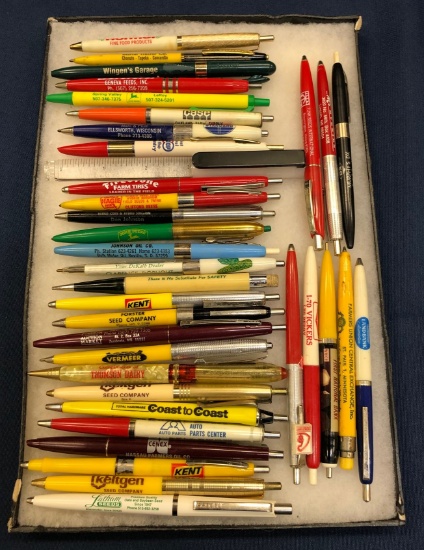 (35) ADVERTISING PENS - JD, SEED, & MORE