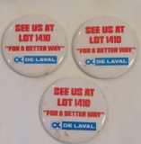 DeLAVAL ADVERTISING BADGES