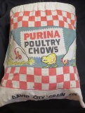 PURINA POULTRY CHOWS - ADVERTISING CLOTHES PIN BAG -