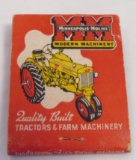 MINNEAPOLIS MOLINE - ADVERTISING MATCH BOOK - LINN GROVE, IOWA