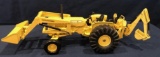 ALLIS-CHALMERS D-19 TRACTOR WITH BACKHOE AND LOADER - 1/16 SCALE