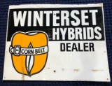 WINTERSET HYRBIDS ADVERTISING METAL SIGN